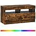 Mobile TV LED Rovere Fumo Legno ingegnerizzato - Foto miniatura 3