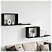 Scaffali flottanti 2 pz Rovere Nero 80 x 15 x 30 cm - Foto miniatura 2