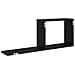 Scaffali flottanti 2 pz Rovere Nero 80 x 15 x 30 cm - Foto miniatura 6