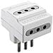 Adattatore Triplo Bianco 16a - Foto miniatura 3