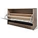 Scarpiera in Legno Set 3 in 1 Rovere e Bianco - Foto miniatura 4