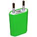 Alimentatore Spina Con Porta Usb - Verde - Caricabatterie Universale - Foto miniatura 1