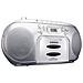 Lettore Radio FM / CD / Cassette Display LCD Colore Silver - Foto miniatura 3