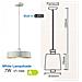 Lampadario Moderno Pendente 1mt Diffusore Acrilico E Piastra Led Smd 7w 3000k 120° 400lm White Metal Ø340mm Vt-7666 - Sku 3939 - Foto miniatura 4