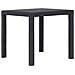 Tavolo Da Giardino Marrone 79x79x72 Cm In Plastica Stile Rattan - Foto miniatura 1