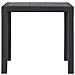 Tavolo Da Giardino Marrone 79x79x72 Cm In Plastica Stile Rattan - Foto miniatura 3