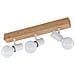 Lampada A Spot Townshend 3 Con 3 Lampadine Legno Beige E Bianco - Foto miniatura 1