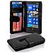 Custodia Compatibile Con Nokia Lumia 920 In Nero Ossido - Coperchio Protettivo Con Chiusura Magnetica E 3 Slot Per Carte - Foto miniatura 1
