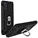 Cover Samsung Galaxy A71 Bi-materia Anello Magnetico Stand Nero - Foto miniatura 2