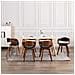 Sedie Da Pranzo 6 Pz In Legno Piegato E Similpelle - Foto miniatura 1