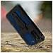 Cover Antiurto Huawei P40 Cavalletto E Clip Da Cintura In Metallo Blu - Foto miniatura 4