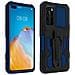 Cover Antiurto Huawei P40 Cavalletto E Clip Da Cintura In Metallo Blu - Foto miniatura 1