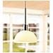 Sospensione A Soffitto A 1 Luce A Cupola Cromata, Vetro Bianco, Attacco E14 - Foto miniatura 2
