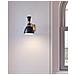 Applique 1 Luce, Nero Midnight, Ottone Brunito, E27 - Foto miniatura 6