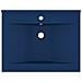 Lavandino con Foro Rubinetto Blu Scuro Opaco 60x46 cm in Ceramica - Foto miniatura 2