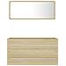 Set Mobili Da Bagno 2 Pz Rovere Sonoma In Truciolato - Foto miniatura 6