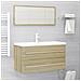 Set Mobili Da Bagno 2 Pz Rovere Sonoma In Truciolato - Foto miniatura 1