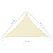 Parasole a Vela Oxford Triangolare 2,5x2,5x3,5 m Crema - Foto miniatura 6
