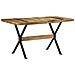 Tavolo Da Pranzo 140x70x76 Cm In Legno Di Mango Grezzo - Foto miniatura 8