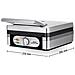 8384 Speed Waffles 1400, Macchina Per Waffle Elettrica, Waffle Belgi Rettangolari Spessi, 1400 W, Argento - Foto miniatura 1
