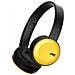 Cuffie con Microfono Bluetooth HA-S30BT-R Colore Nero e Gialle - Foto miniatura 1