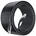 Vsnetwork Matassa 50 Mt Metri Cavo Di Rete Per Uso Esterno Sftp Cat6 Cca Rj45 Patch Cord Ethernet Gigabit 1000 Mbps 550 Mhz Nero - Foto miniatura 1