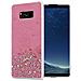 Custodia Compatibile Con Samsung Galaxy S8 Plus In Rosa Con Glitter - Coperchio Protettivo In Silicone Tpu Flessibile Con Glitter Scintillanti - Foto miniatura 1