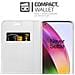 Custodia Compatibile Con Oneplus 8 In Classy Argento - Coperchio Protettiva Con Chiusura Magnetica, Funzione Stand E Tasca Per Le Carte - Foto miniatura 4