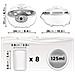 Ym2 Yogurtiera Elettrica Automatica - 8 Vasetti In Ceramica Da 125 Ml - Macchina Per Yogurt Con Display Digitale Timer Impostabile - Ideale Per Preparare Yogurt Fatti In Casa - Foto miniatura 2