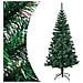 Albero Di Natale Artificiale Punte Iridescenti Verde 210 Cm Pvc - Foto miniatura 1