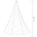 Albero Da Parete Con Gancio Metallico 260 Led Bianco Freddo 3 M - Foto miniatura 2