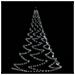 Albero Da Parete Con Gancio Metallico 260 Led Bianco Freddo 3 M - Foto miniatura 1