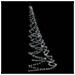 Albero Da Parete Con Gancio Metallico 260 Led Bianco Freddo 3 M - Foto miniatura 4
