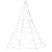 Albero Da Parete Con Gancio Metallico 260 Led Bianco Freddo 3 M - Foto miniatura 5