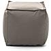 Pouf Annalaura, Pouf Multifunzione, 100% Made In Italy, Poltroncina Relax In Tessuto Imbottito, Cm 45x45h45, Tortora - Foto miniatura 2