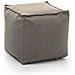 Pouf Annalaura, Pouf Multifunzione, 100% Made In Italy, Poltroncina Relax In Tessuto Imbottito, Cm 45x45h45, Tortora - Foto miniatura 3