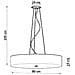 Lampadario Skala 80 Bianco Sl. 0804 - Minimalista Lampadari Nero 105x80x80 Cm - Foto miniatura 7
