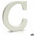 Lettera C Legno Bianco (1,8 X 21 X 17 Cm) (12 Unità) - Foto miniatura 1