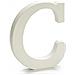 Lettera C Legno Bianco (1,8 X 21 X 17 Cm) (12 Unità) - Foto miniatura 2