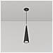 Lampadario A Sospensione Moderno Nevill Metallo Nero 1 Luce Gu10 40w - Foto miniatura 2