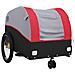 Rimorchio Da Bici Nero E Rosso 30 Kg In Ferro - Foto miniatura 4