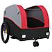Rimorchio Da Bici Nero E Rosso 30 Kg In Ferro - Foto miniatura 10