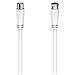 Cavo SAT M /antenna M, 90 dB, 1,5 metri, bianco - Foto miniatura 2