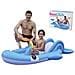 Trade Shop - Parco Giochi Acquatico Gonfiabile Scivolo Piscina Blue Whale 210x130x35cm 57166 - Foto miniatura 1