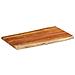 Piano Tavolo 120x60x2,5 Cm Rettangolare Legno Acacia Bordi Vivi - Foto miniatura 2