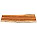 Piano Tavolo 120x60x2,5 Cm Rettangolare Legno Acacia Bordi Vivi - Foto miniatura 3