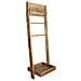 Scaffale Da Bagno A 2 Ripiani In Legno Di Pino H172 Cm Samson - Foto miniatura 1