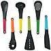 Set Utensili Da Cucina 6 Pezzi Con Manico Ergonomico Supporto Rotante, Multicolore - Foto miniatura 1