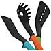 Set Utensili Da Cucina 6 Pezzi Con Manico Ergonomico Supporto Rotante, Multicolore - Foto miniatura 4