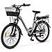 Bicicletta Elettrica Ypsilon Incanto Unisex con Ruote 26" Autonomia 40 Km Potenza 250 W Colore Grigio - Foto miniatura 2